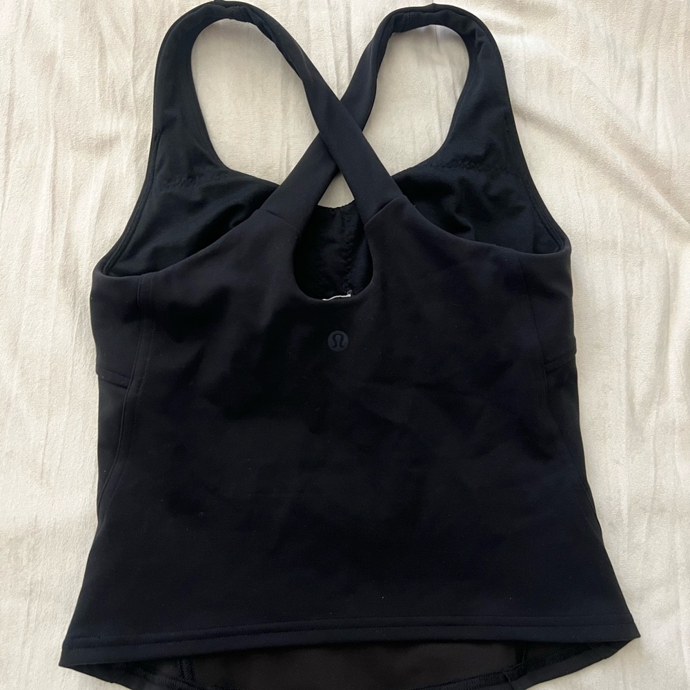 lululemon Black Cross-Back tank top
